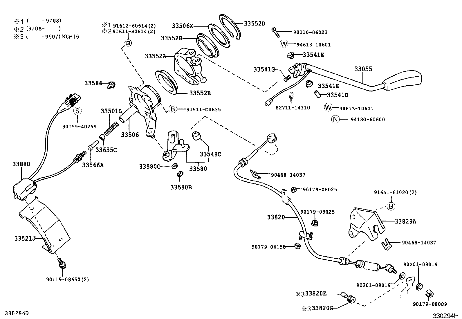 33829-26010 SUPPORT, TRANSMISSION CONTROL CABLE product image