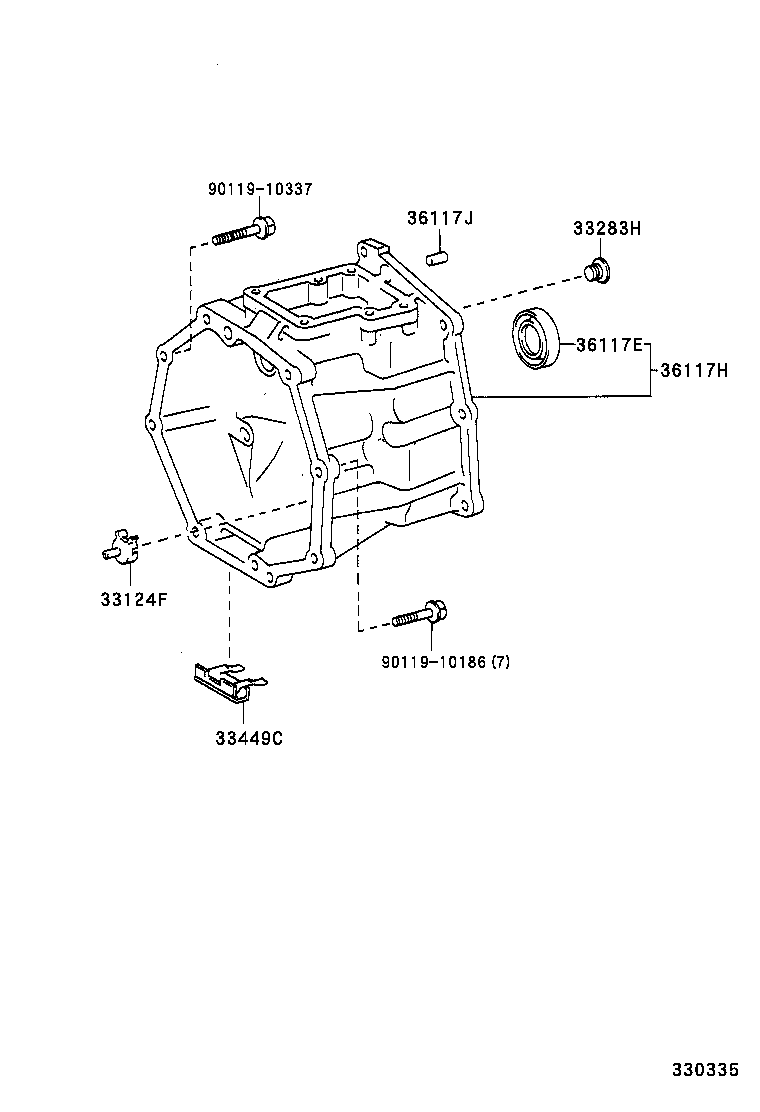 33013-26010 HOUSING SUB-ASSY, EXTENSION(MTM) product image