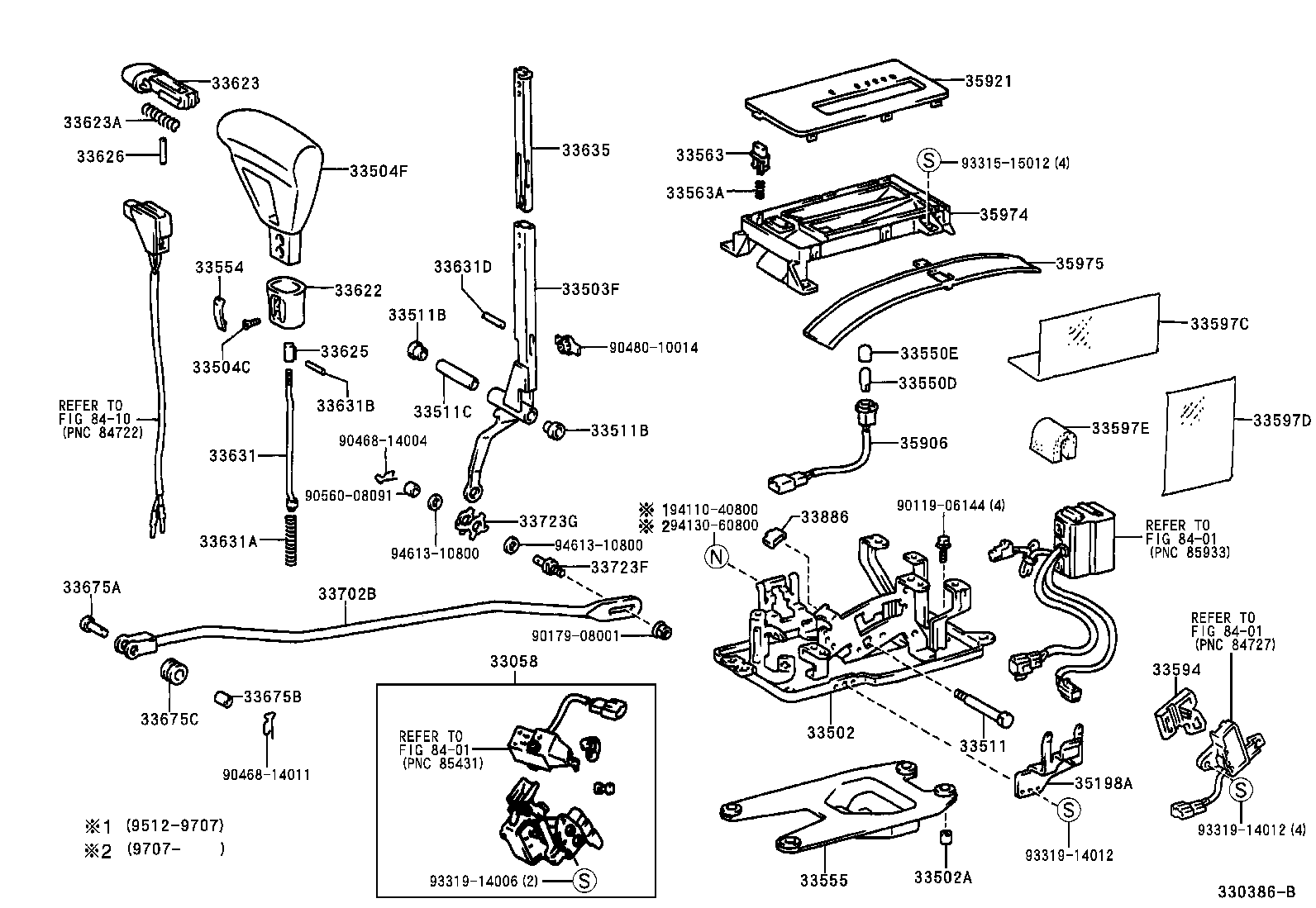 33530-30270 LEVER ASSY, SHIFT (FOR FLOOR SHIFT) product image