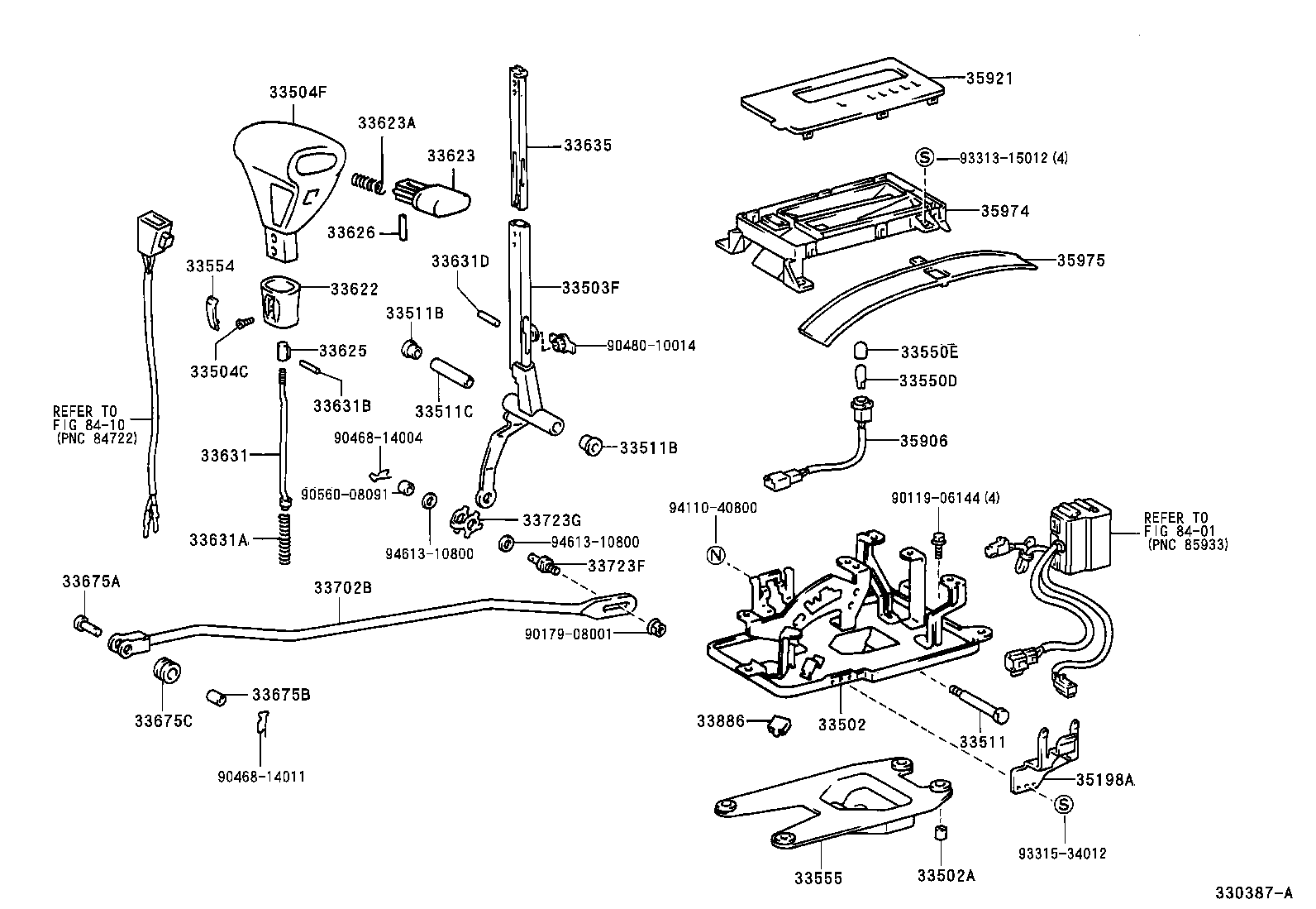 33530-30270 LEVER ASSY, SHIFT (FOR FLOOR SHIFT) product image