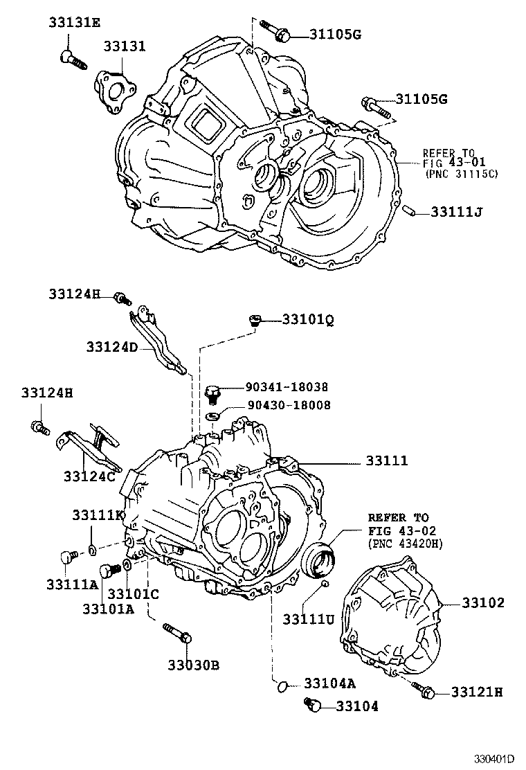33101-12163 CASE, MANUAL TRANSMISSION product image