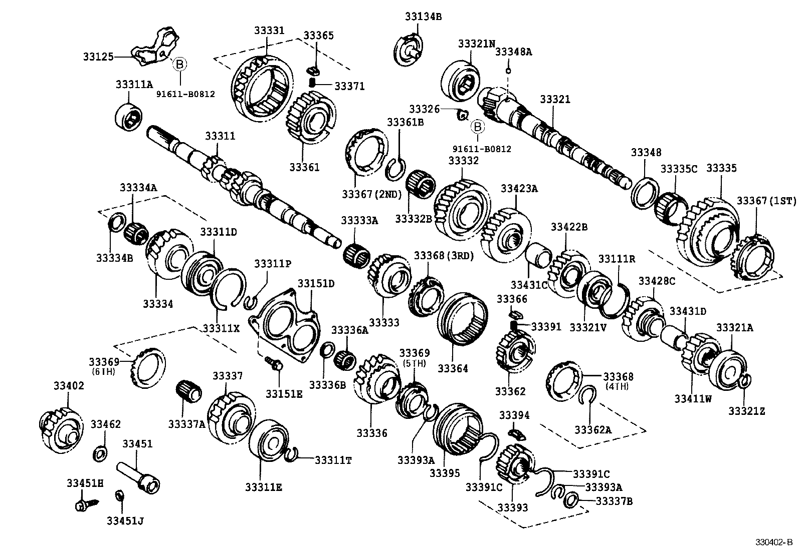 90560-24007 SPACER (FOR 5TH GEAR BEARING) product image