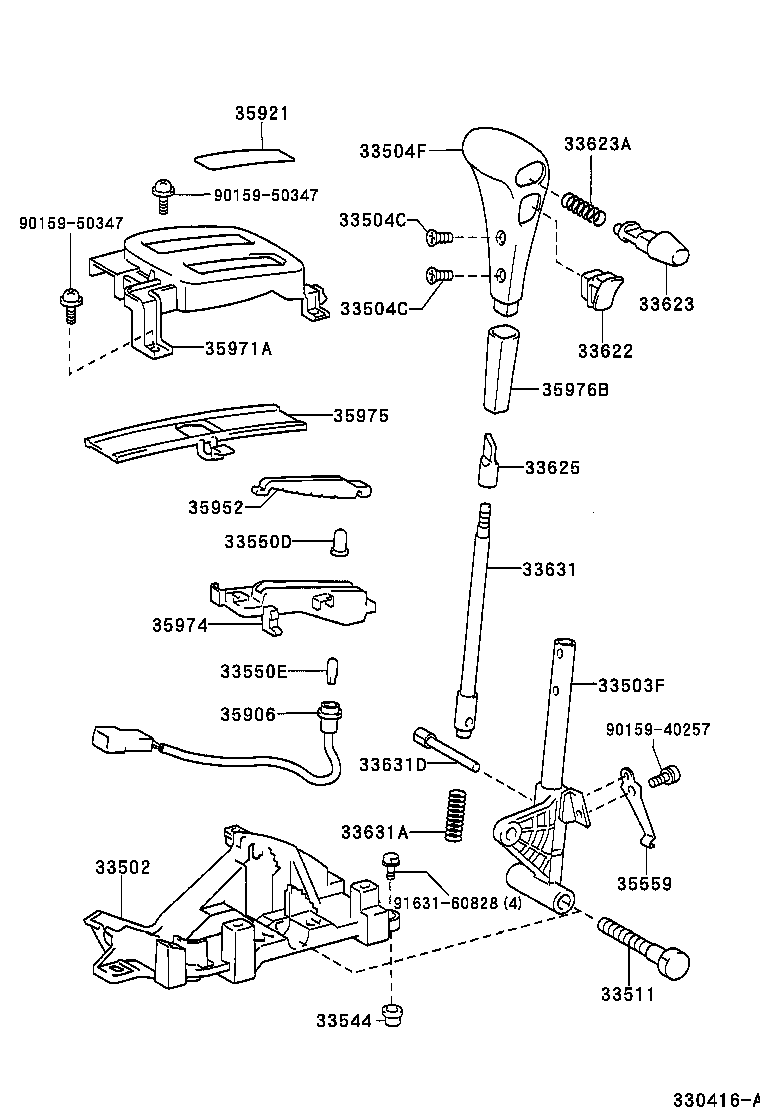 33820-12800 CABLE ASSY, TRANSMISSION CONTROL product image