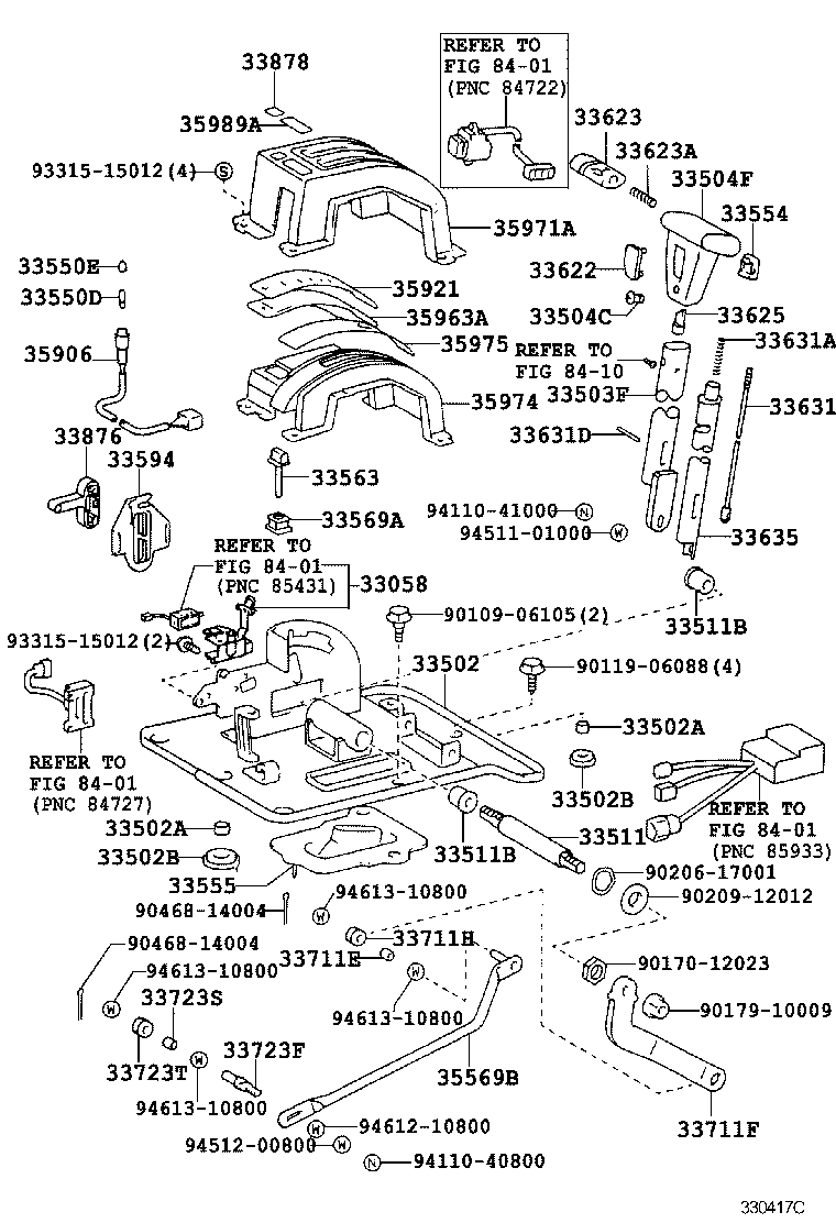 33503-60100 LEVER SUB-ASSY, SHIFT(FOR FLOOR SHIFT) product image