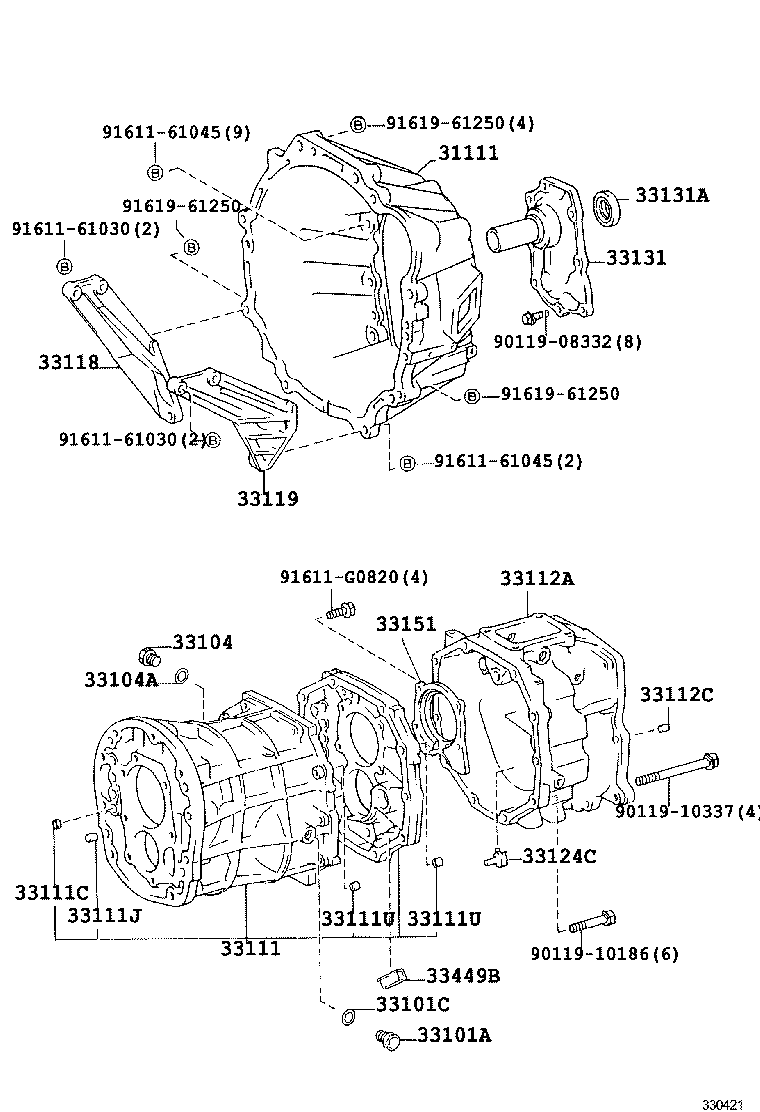 Toyota 33124-60020 PIPE, OIL RECEIVER, NO.1(MTM)