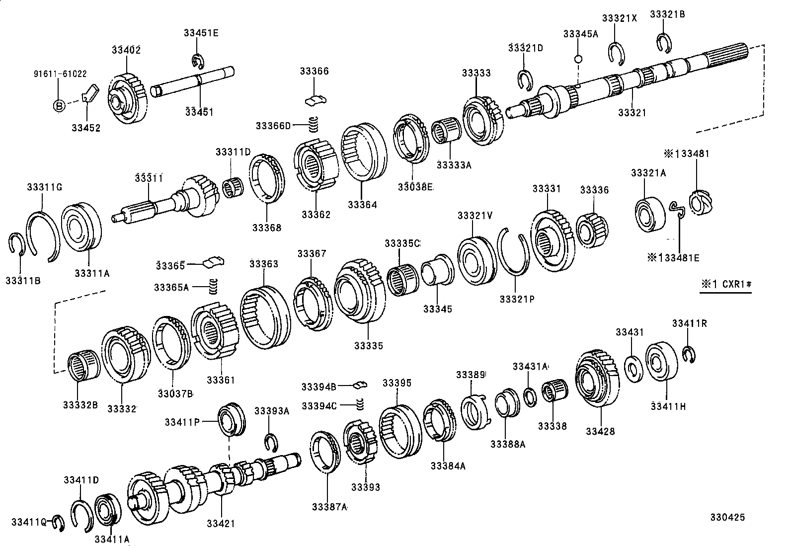 90363-28010 BEARING (FOR OUTPUT SHAFT REAR) product image