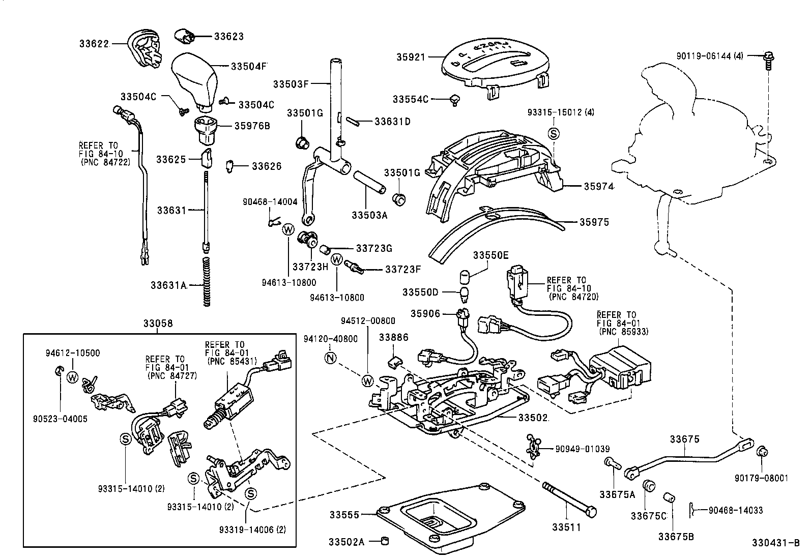 Toyota 33511-14031 SHAFT, CONTROL (FOR FLOOR SHIFT)