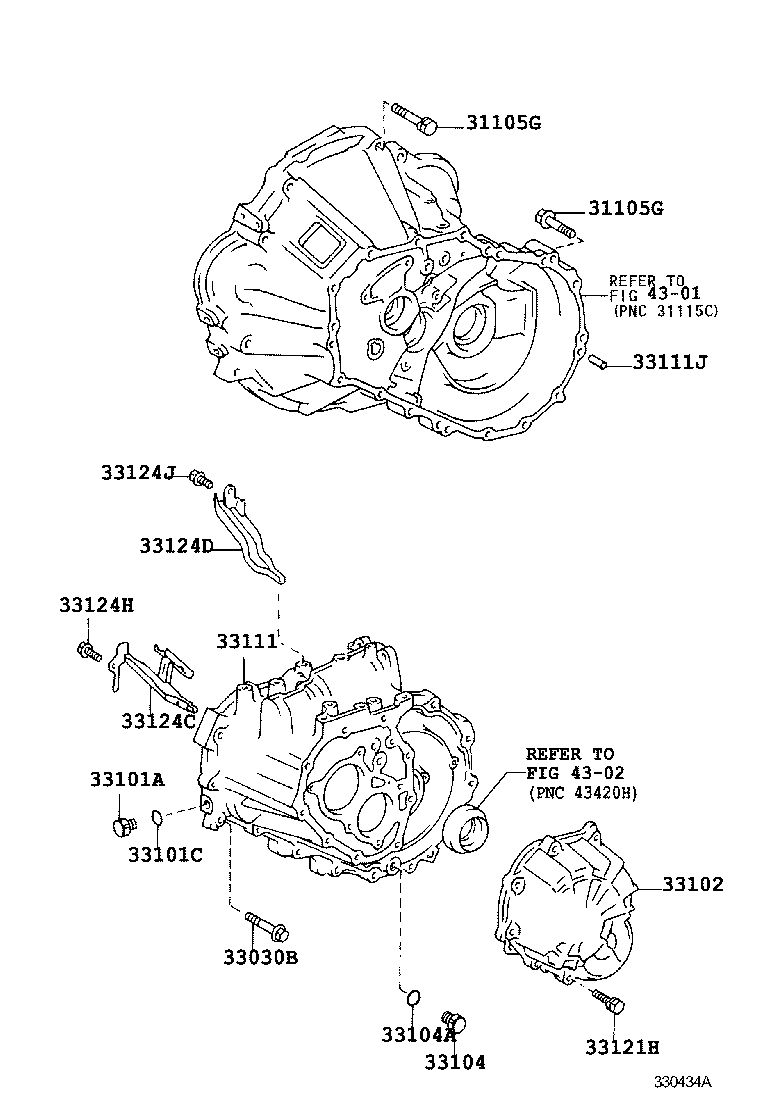 33102-20050 COVER SUB-ASSY, MANUAL TRANSMISSION CASE product image