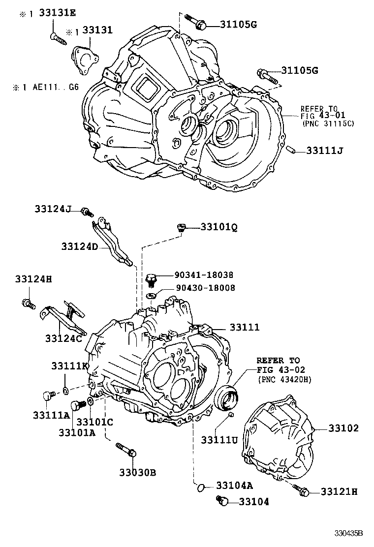 33102-20050 COVER SUB-ASSY, MANUAL TRANSMISSION CASE product image