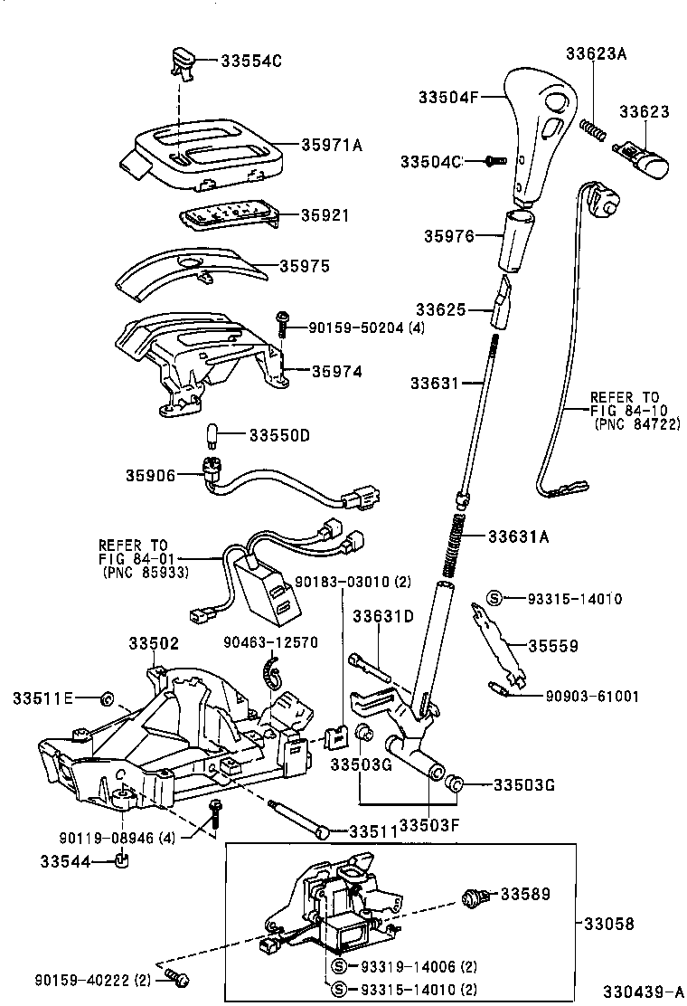 Toyota 33511-42010 SHAFT, CONTROL (FOR FLOOR SHIFT)