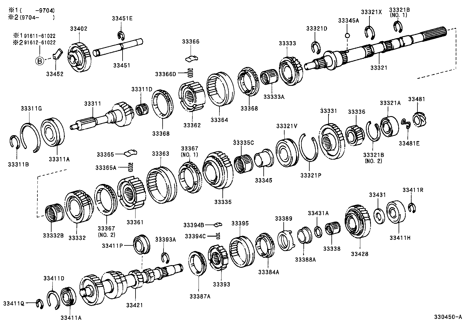Toyota 33384-35010 RING, SYNCHRONIZER, OUTER NO.3