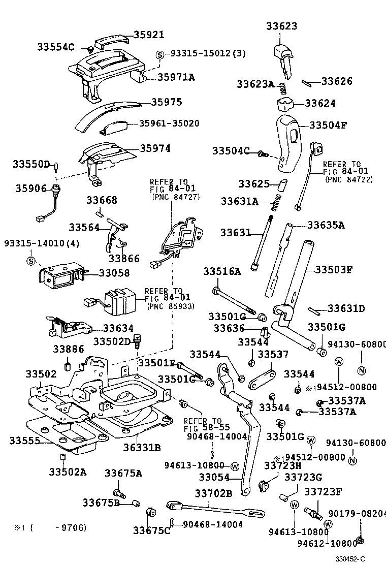 Toyota 33502-35401 PLATE SUB-ASSY, SHIFT LEVER