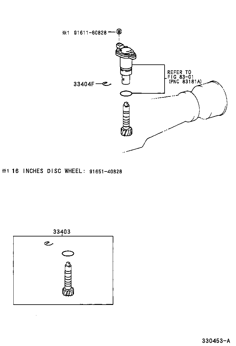 Toyota 33403-39495 GEAR SUB-ASSY, SPEEDOMETER DRIVEN (MTM)