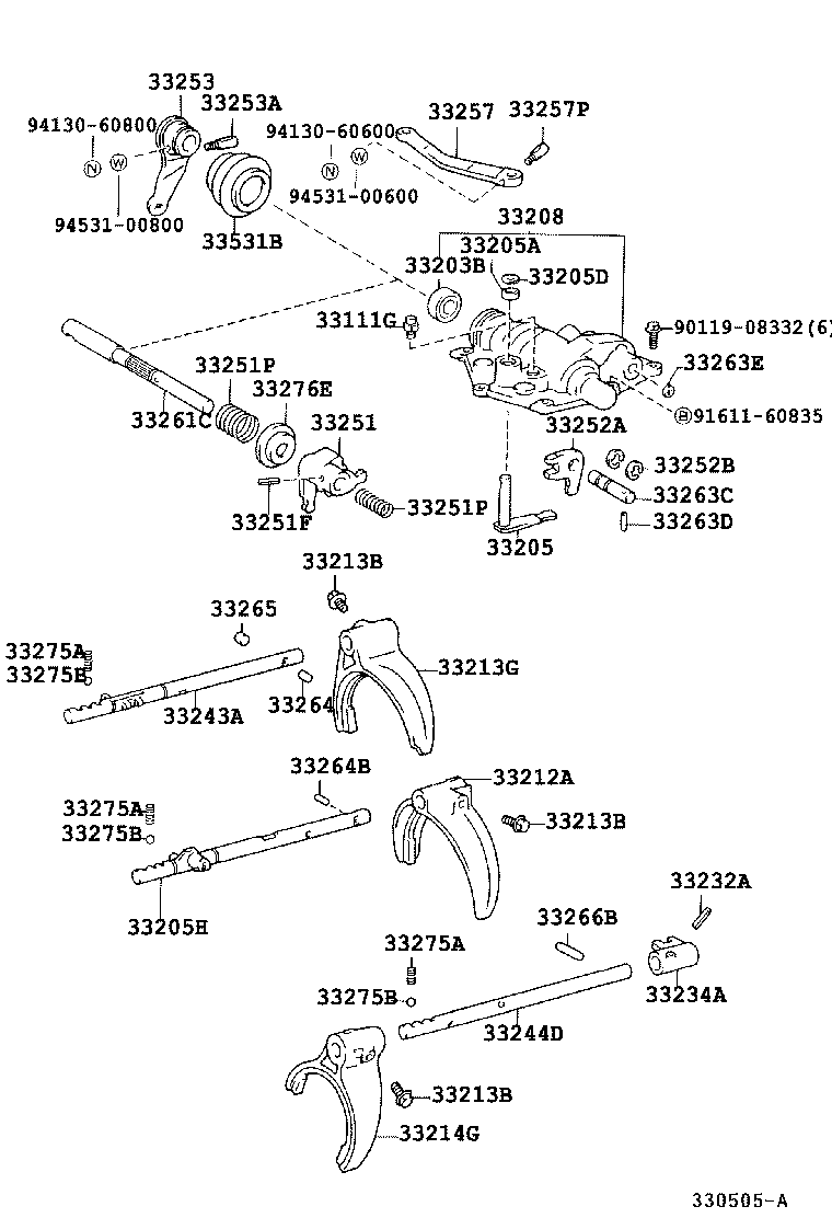 33234-37010 HEAD, GEAR SHIFT, NO.3 product image