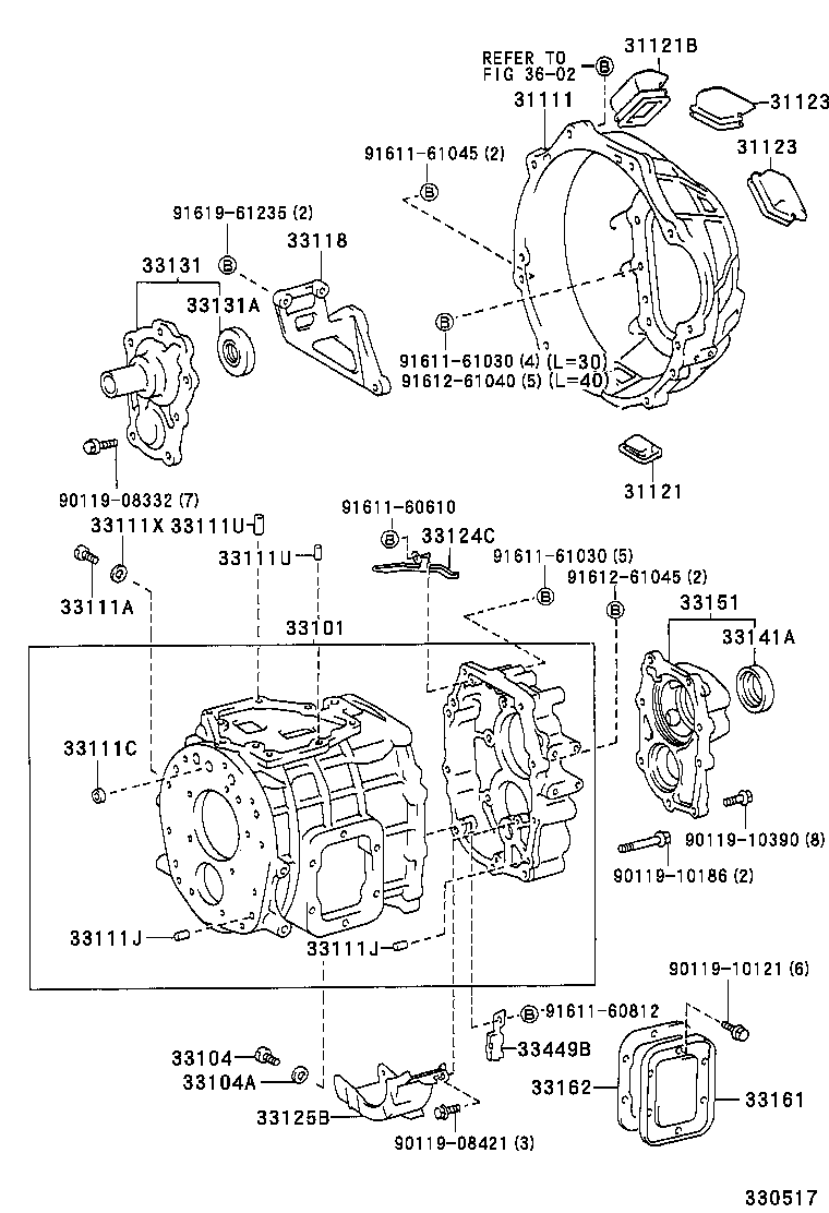 33101-36103 CASE SUB-ASSY, MANUAL TRANSMISSION product image