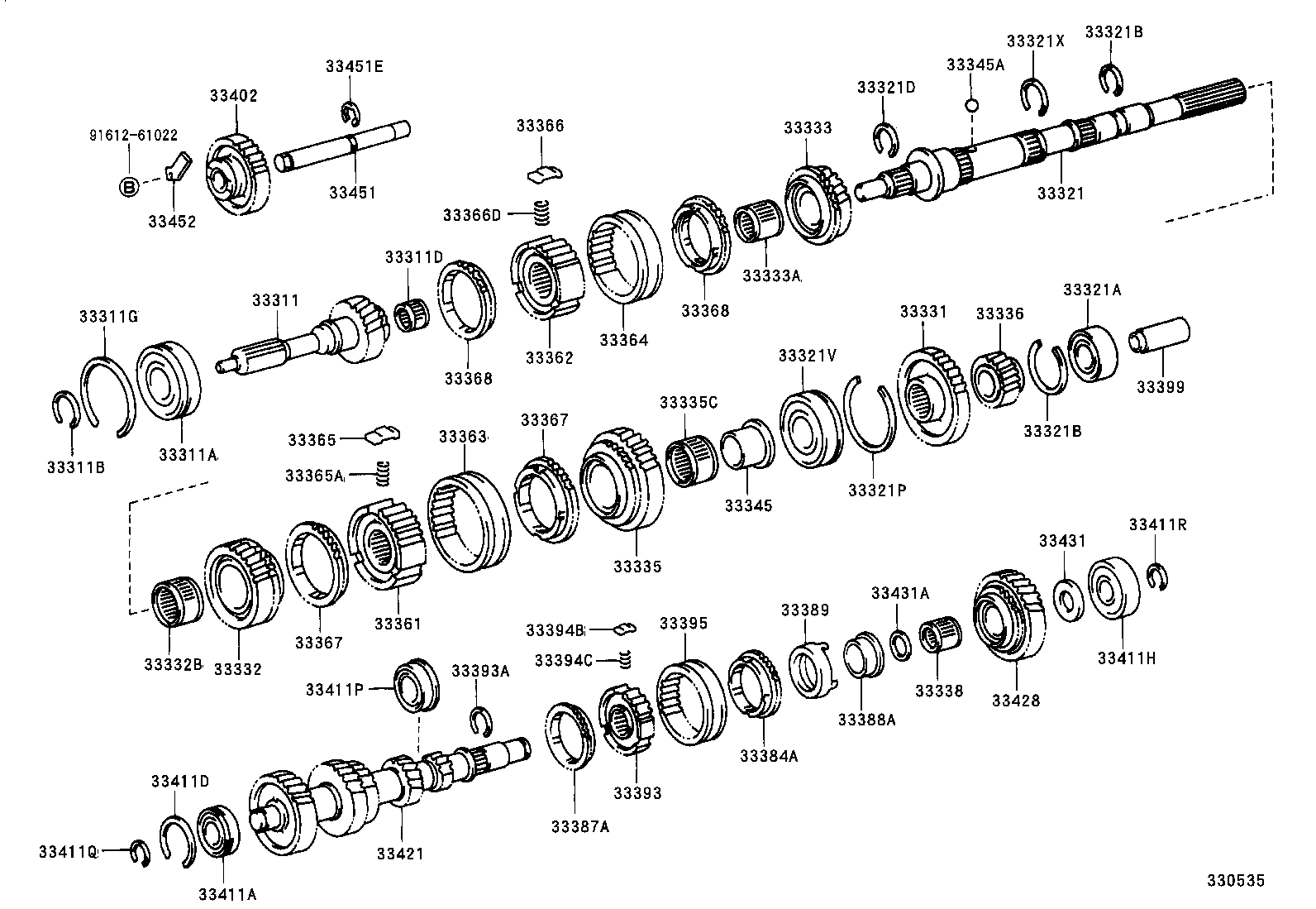 33367-60040 RING, SYNCHRONIZER, NO.1 product image