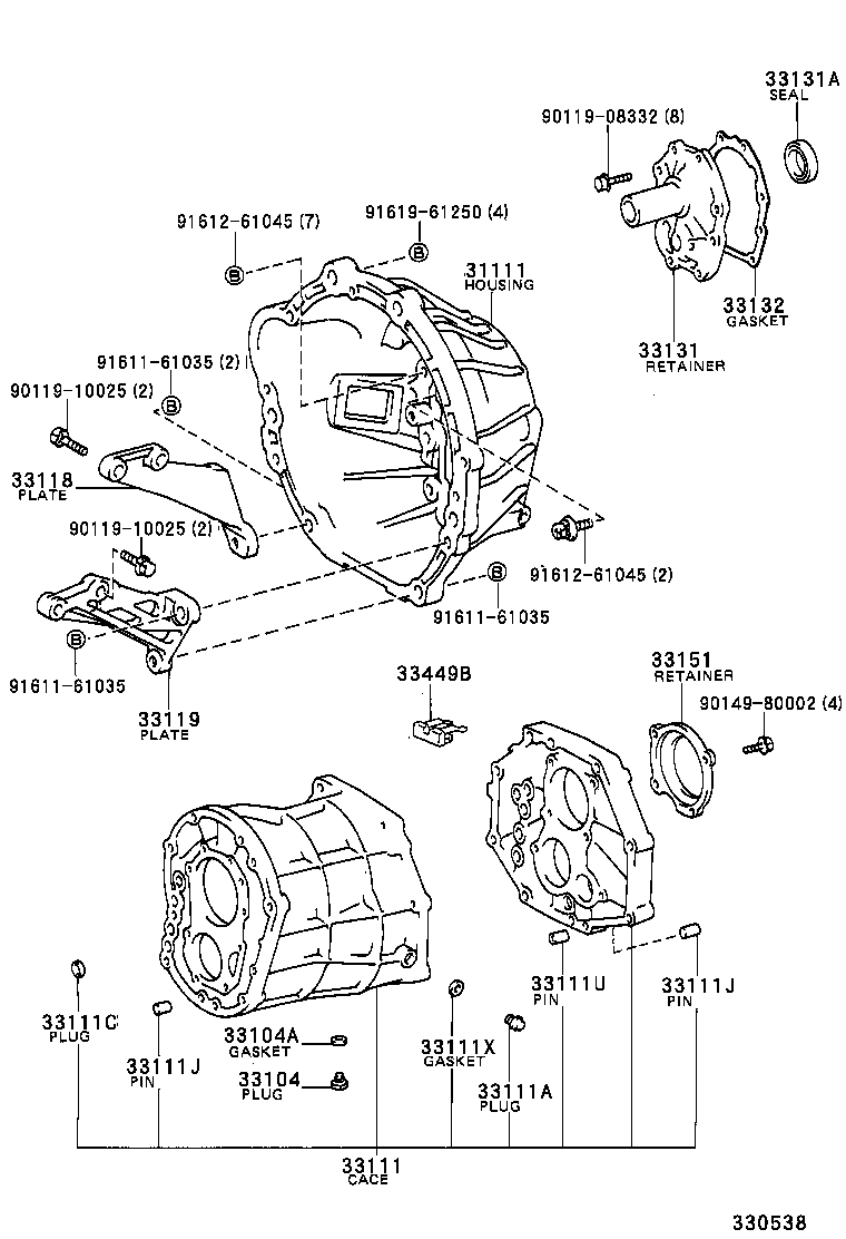 31111-28011 HOUSING, CLUTCH product image