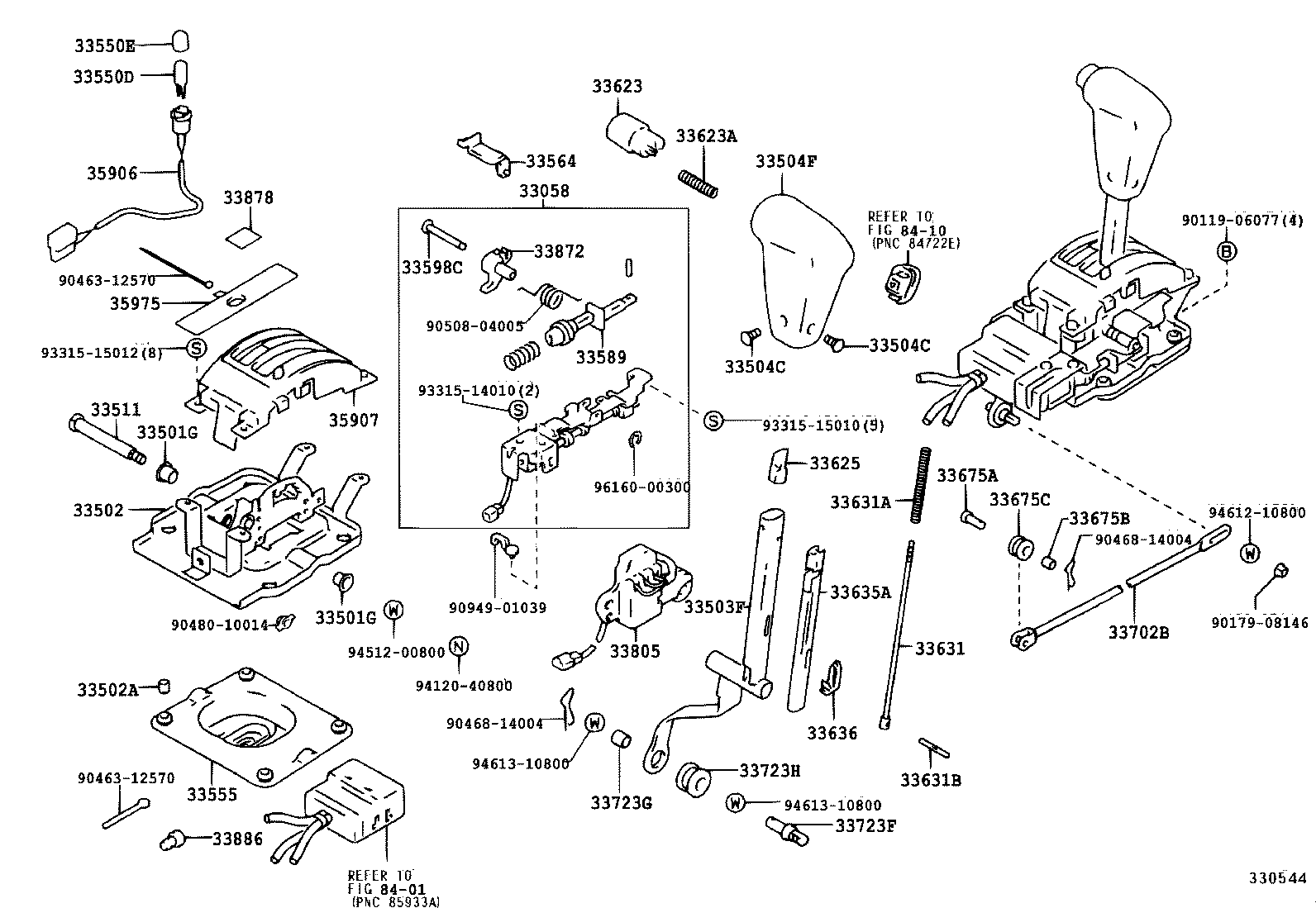 33055-35100 LEVER ASSY, SHIFT (FOR FLOOR SHIFT) product image