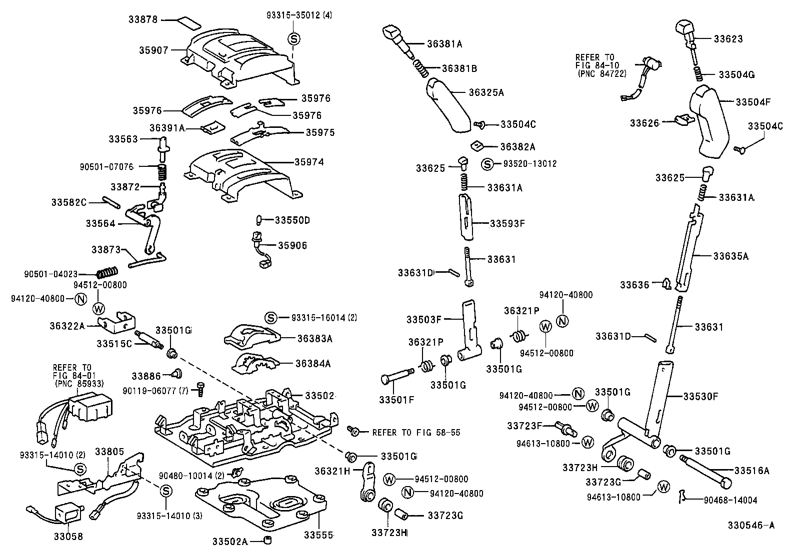 33055-35100 LEVER ASSY, SHIFT (FOR FLOOR SHIFT) product image