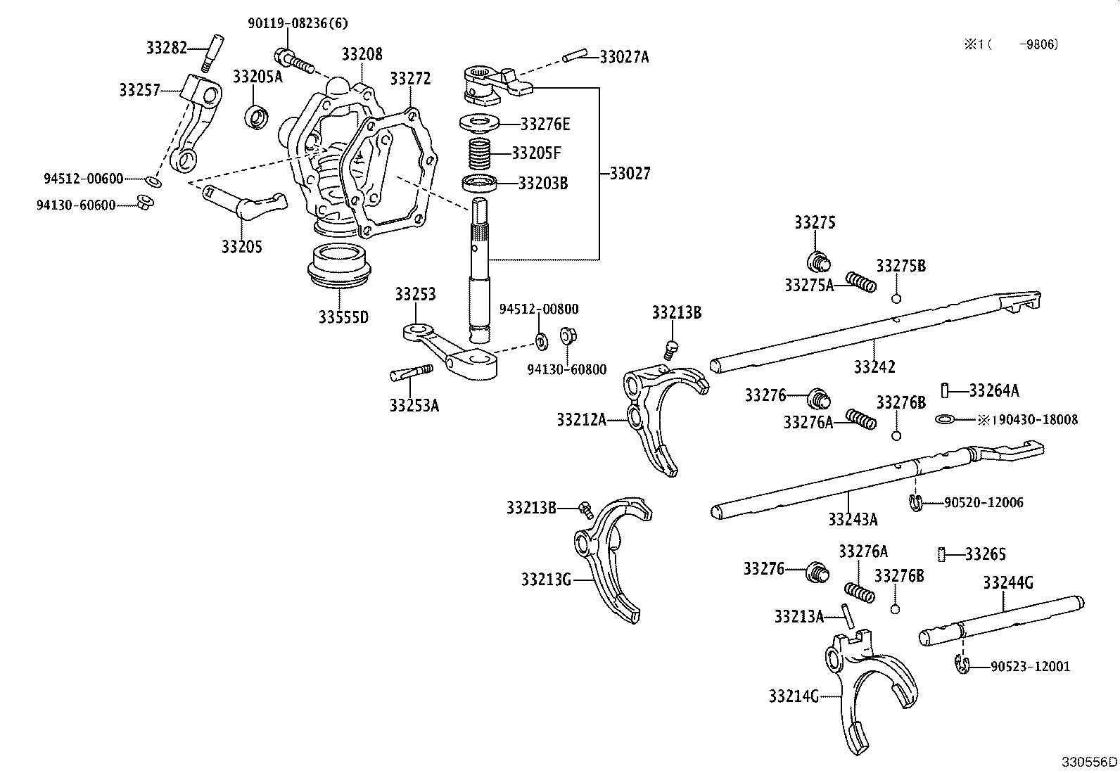 33251-30091 LEVER, SHIFT & SELECT product image