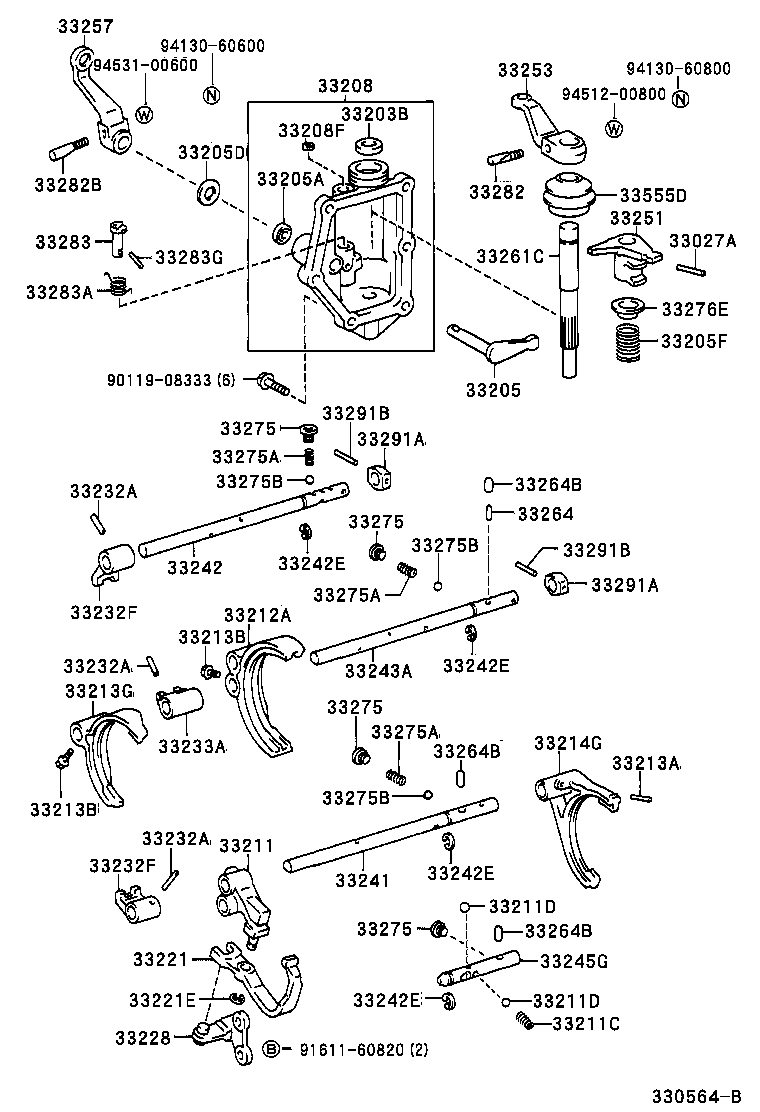 33233-26010 HEAD, GEAR SHIFT, NO.2 product image