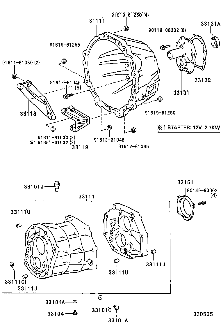 33119-25040 PLATE, STIFFENER, LH(MTM) product image