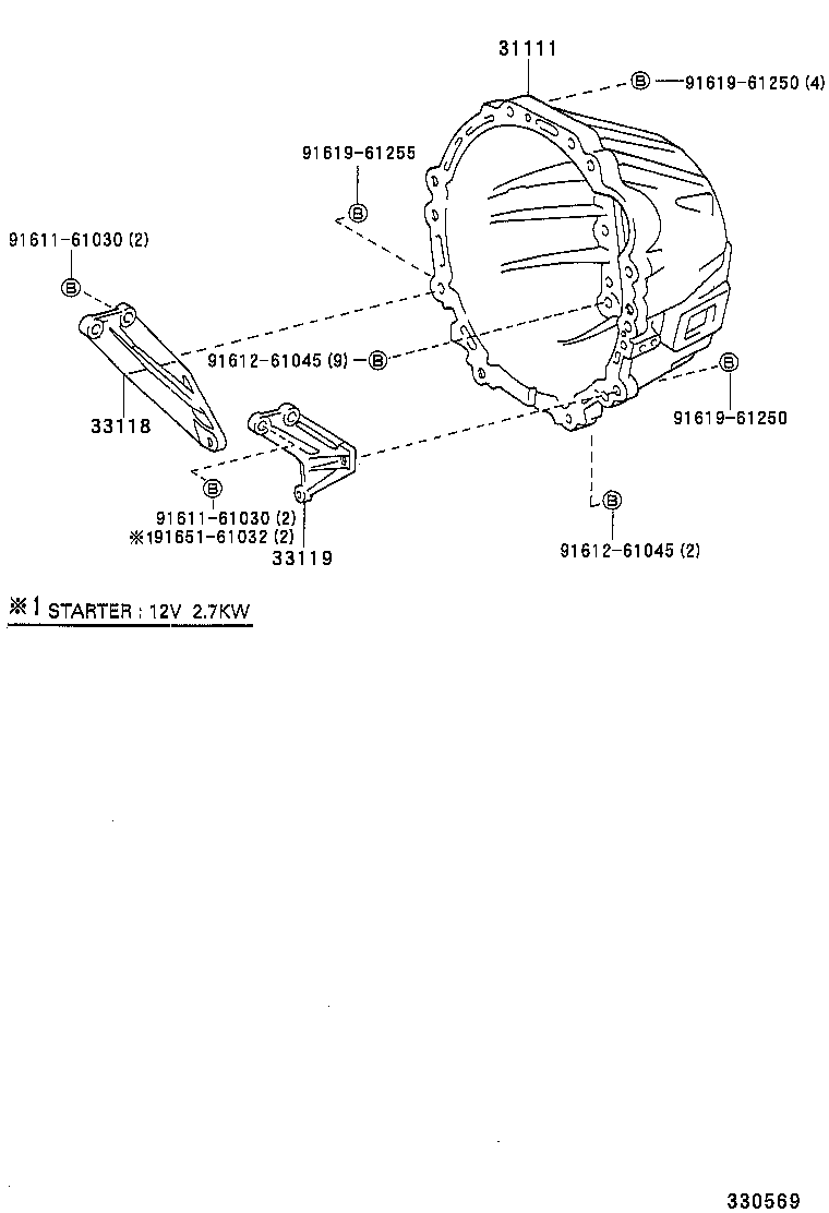 33119-25040 PLATE, STIFFENER, LH(MTM) product image