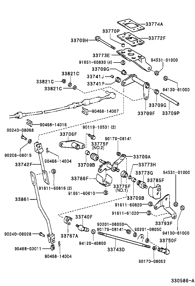 33502-25020 HOUSING SUB-ASSY, SHIFT LEVER (FOR FLOOR SHIFT) product image
