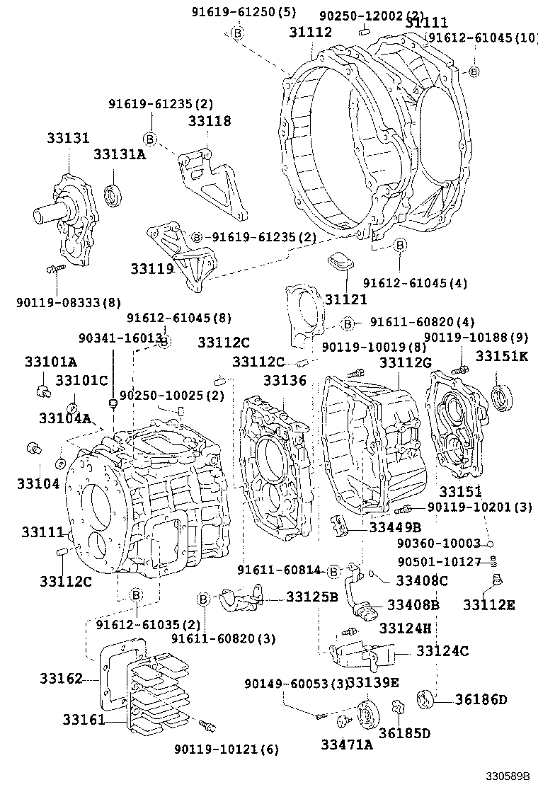 33101-36103 CASE SUB-ASSY, MANUAL TRANSMISSION product image