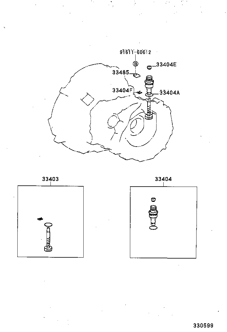 33403-19495 GEAR SUB-ASSY, SPEEDOMETER DRIVEN (MTM) product image
