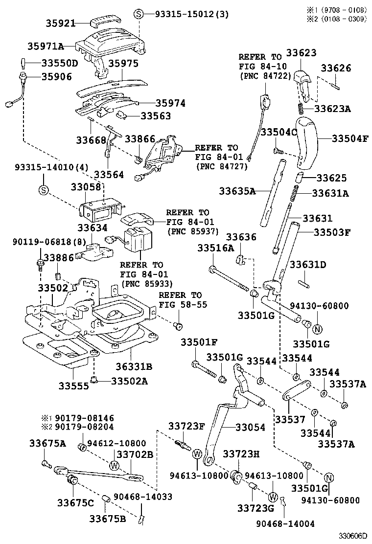 33530-35490 LEVER ASSY, SHIFT (FOR FLOOR SHIFT) product image