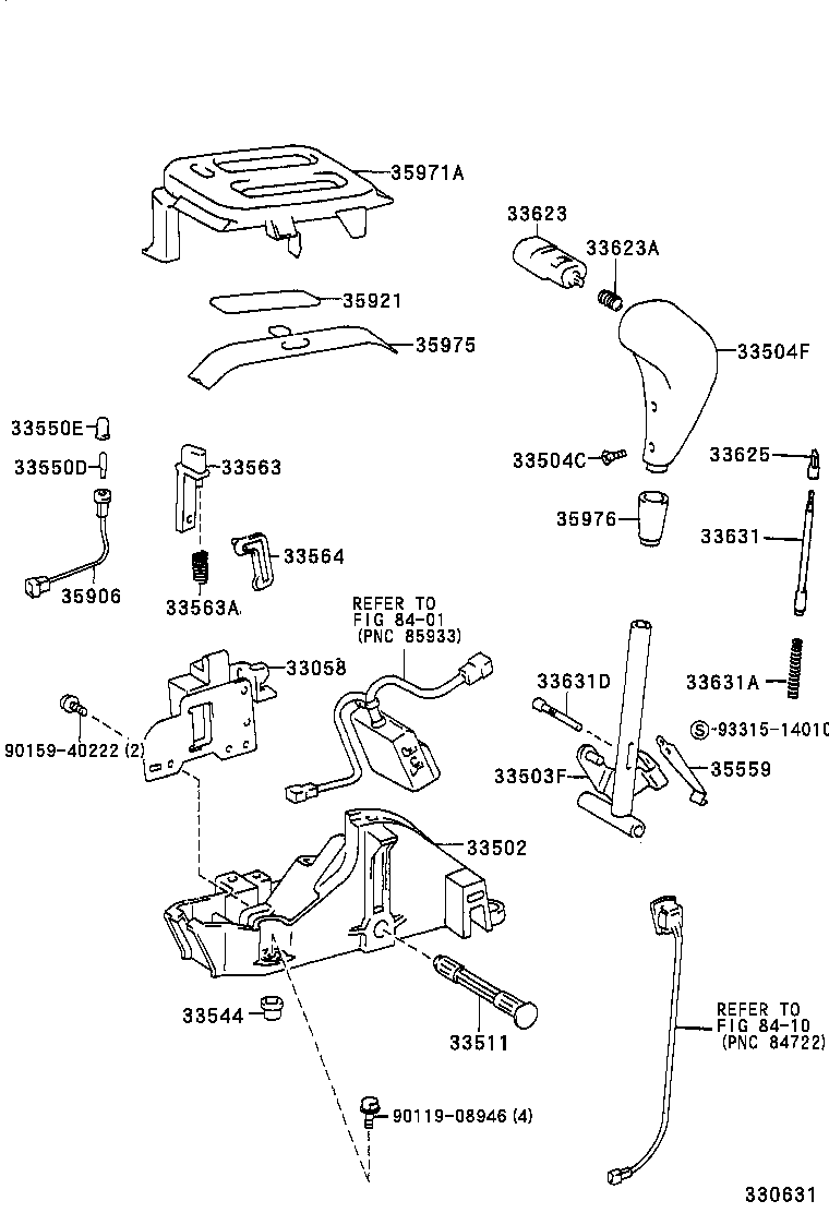 33058-42010 BRACKET SUB-ASSY, SHIFT LOCK SOLENOID product image