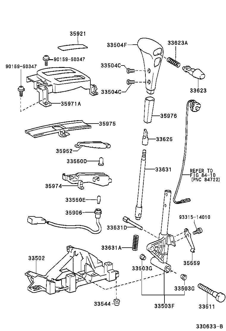 33530-42010 LEVER ASSY, SHIFT (FOR FLOOR SHIFT) product image