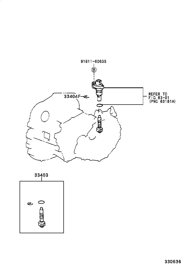 33403-29555 GEAR SUB-ASSY, SPEEDOMETER DRIVEN (MTM) product image
