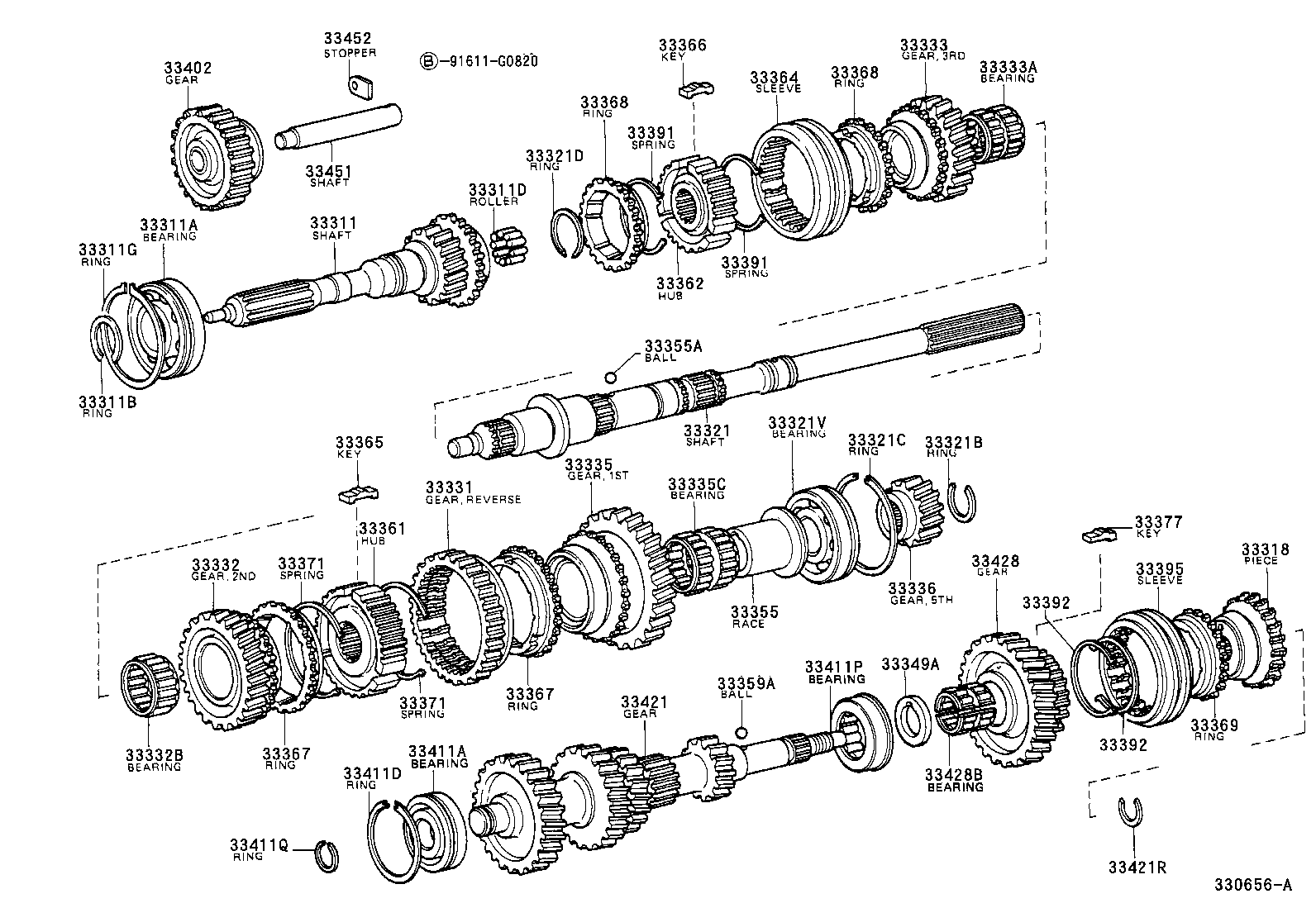 33034-53010 GEAR, 3RD product image