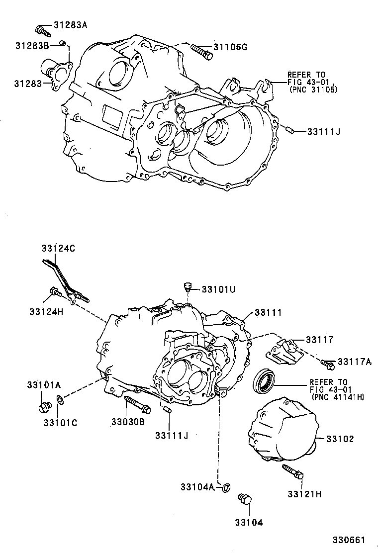 33101-12172 CASE, MANUAL TRANSMISSION product image