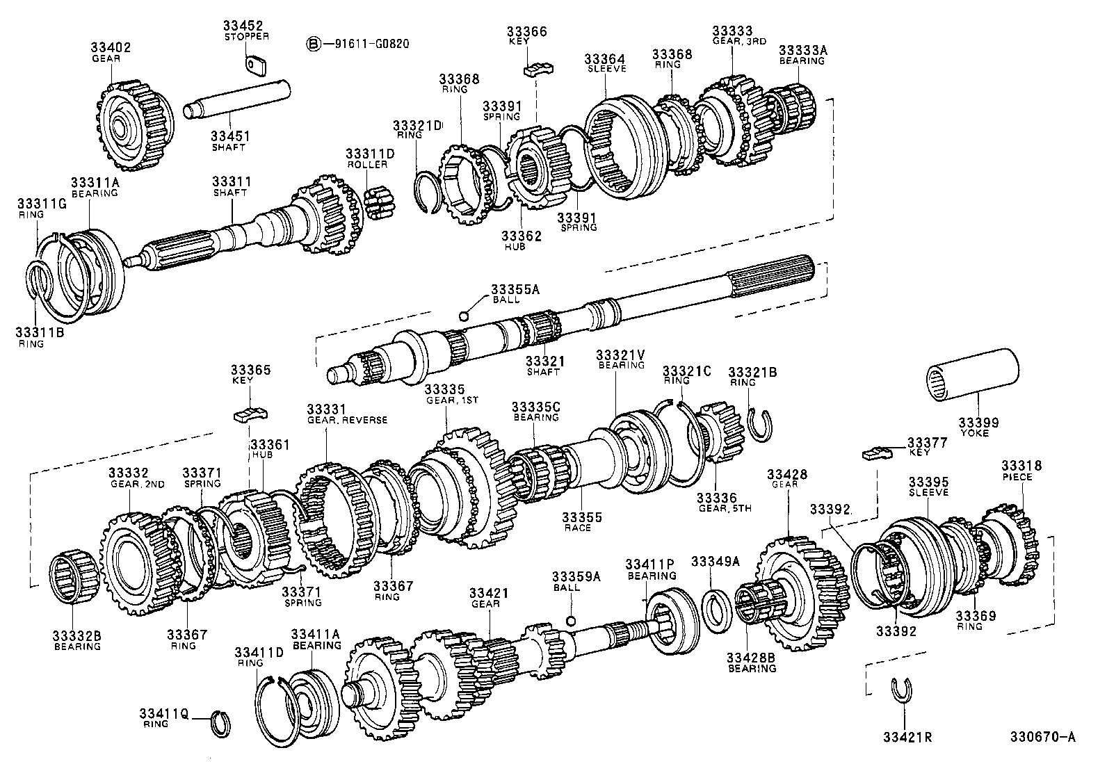 33034-53010 GEAR, 3RD product image