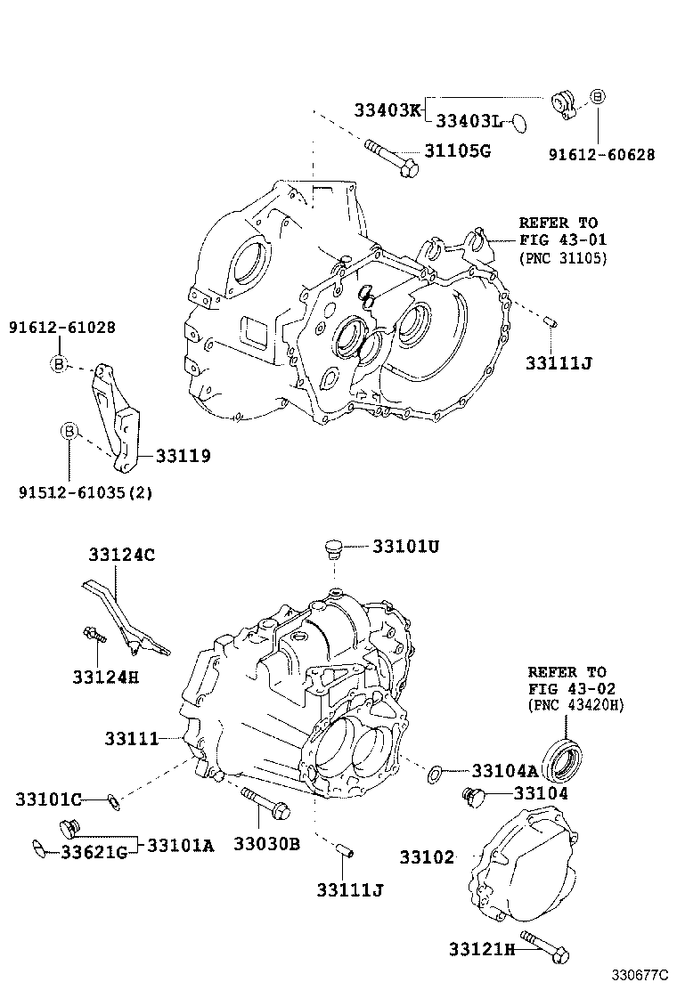 33101-20052 CASE, MANUAL TRANSMISSION product image