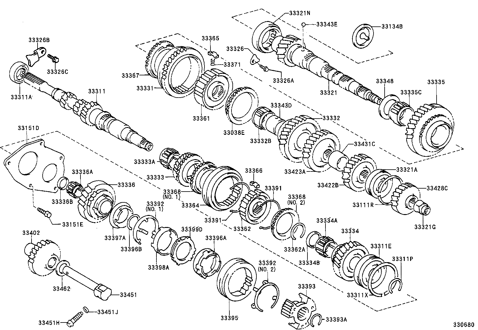 33034-33013 GEAR, 3RD product image