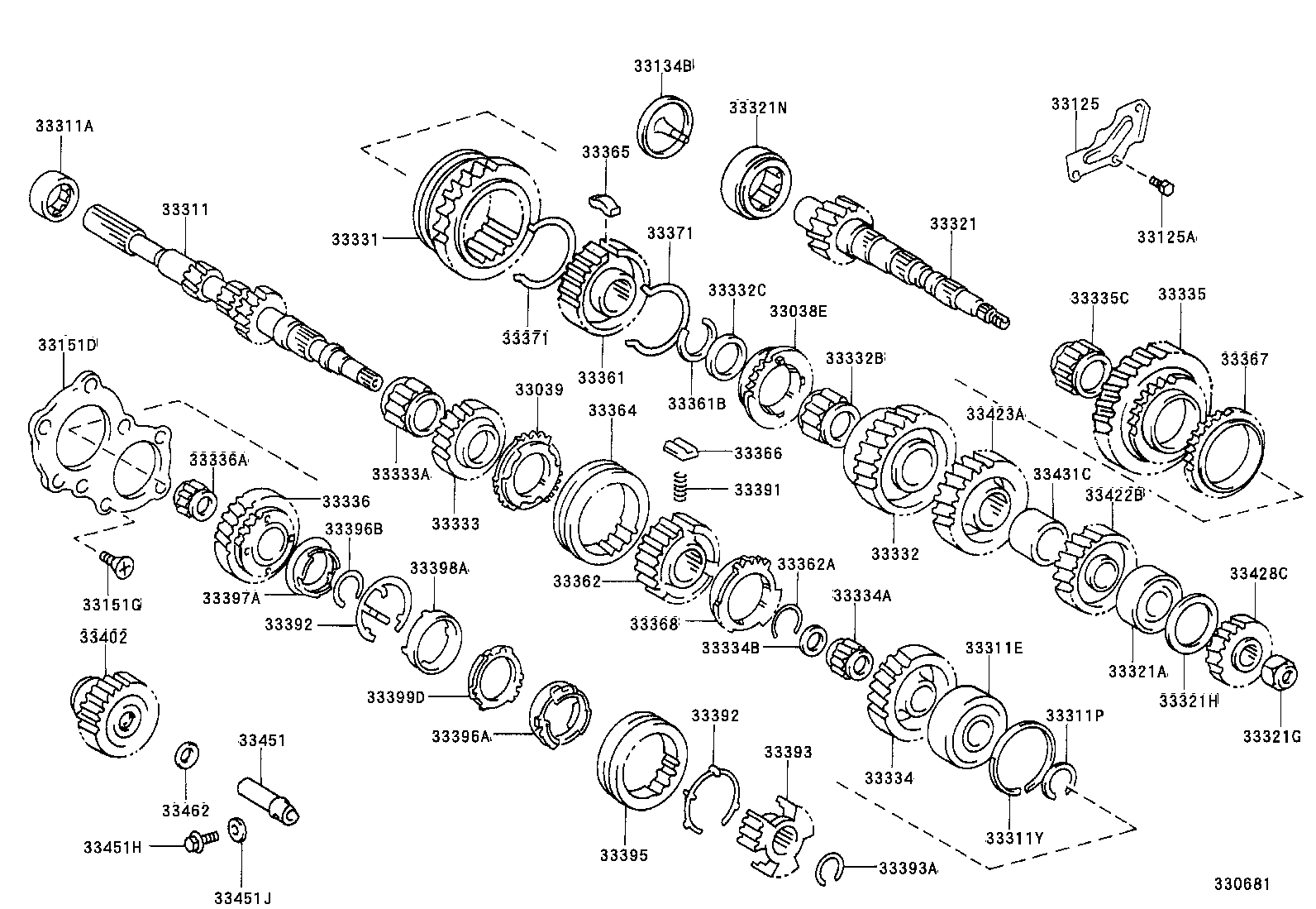 33034-33013 GEAR, 3RD product image