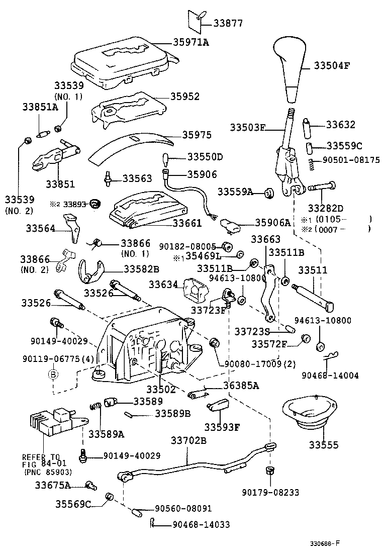33563-30130 BUTTON, SHIFT LOCK RELEASE product image
