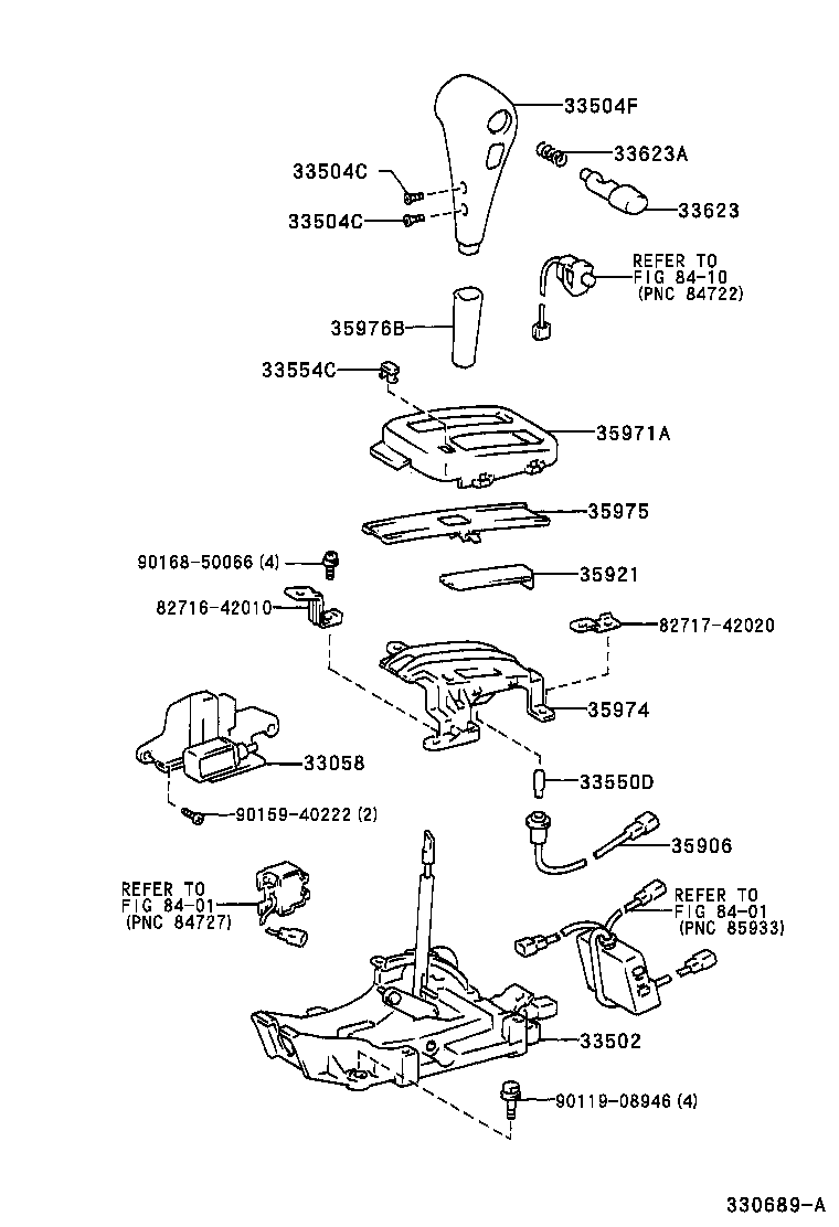 Toyota 33502-42030 PLATE SUB-ASSY, SHIFT LEVER