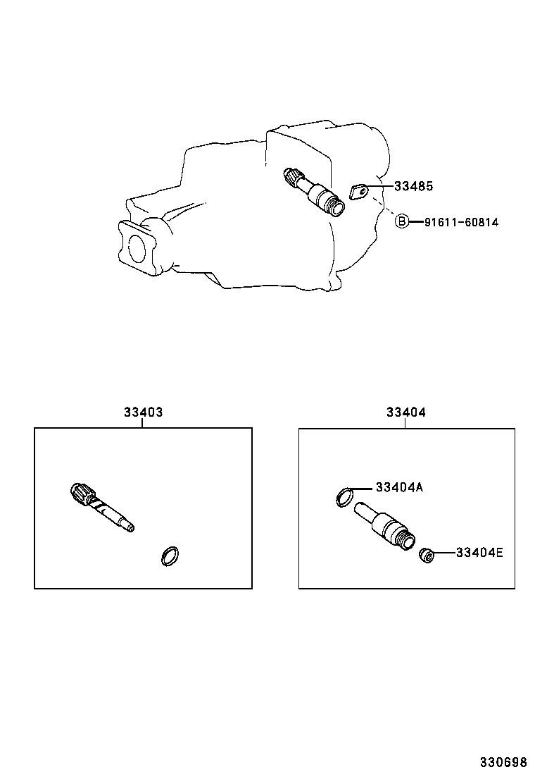 33403-69245 GEAR SUB-ASSY, SPEEDOMETER DRIVEN (MTM) product image