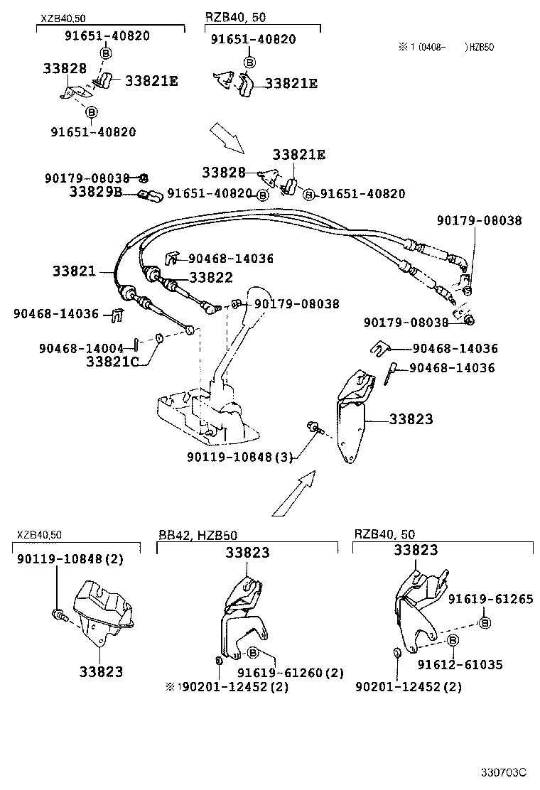 33530-36130 LEVER ASSY, SHIFT (FOR FLOOR SHIFT) product image