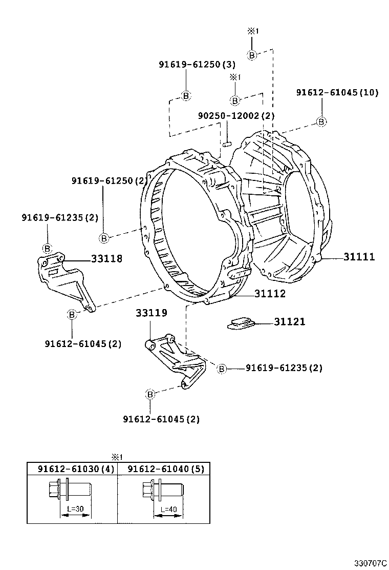 31121-36110 COVER, CLUTCH HOUSING, NO.1 product image