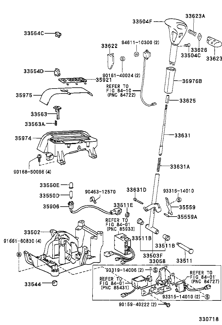 33058-06010 BRACKET SUB-ASSY, SHIFT LOCK SOLENOID product image