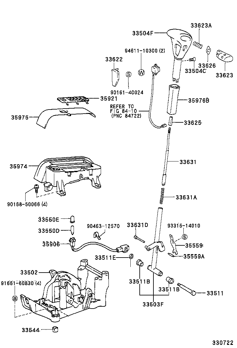 33058-06010 BRACKET SUB-ASSY, SHIFT LOCK SOLENOID product image