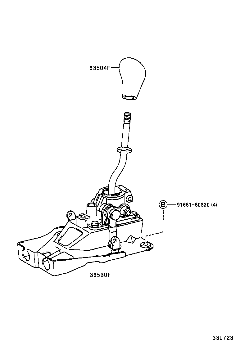33058-06010 BRACKET SUB-ASSY, SHIFT LOCK SOLENOID product image