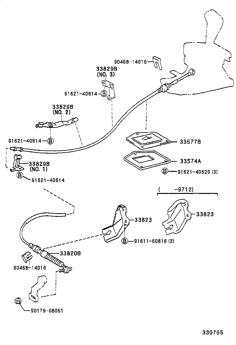 33829-21080 CLAMP, TRANSMISSION CONTROL CABLE product image