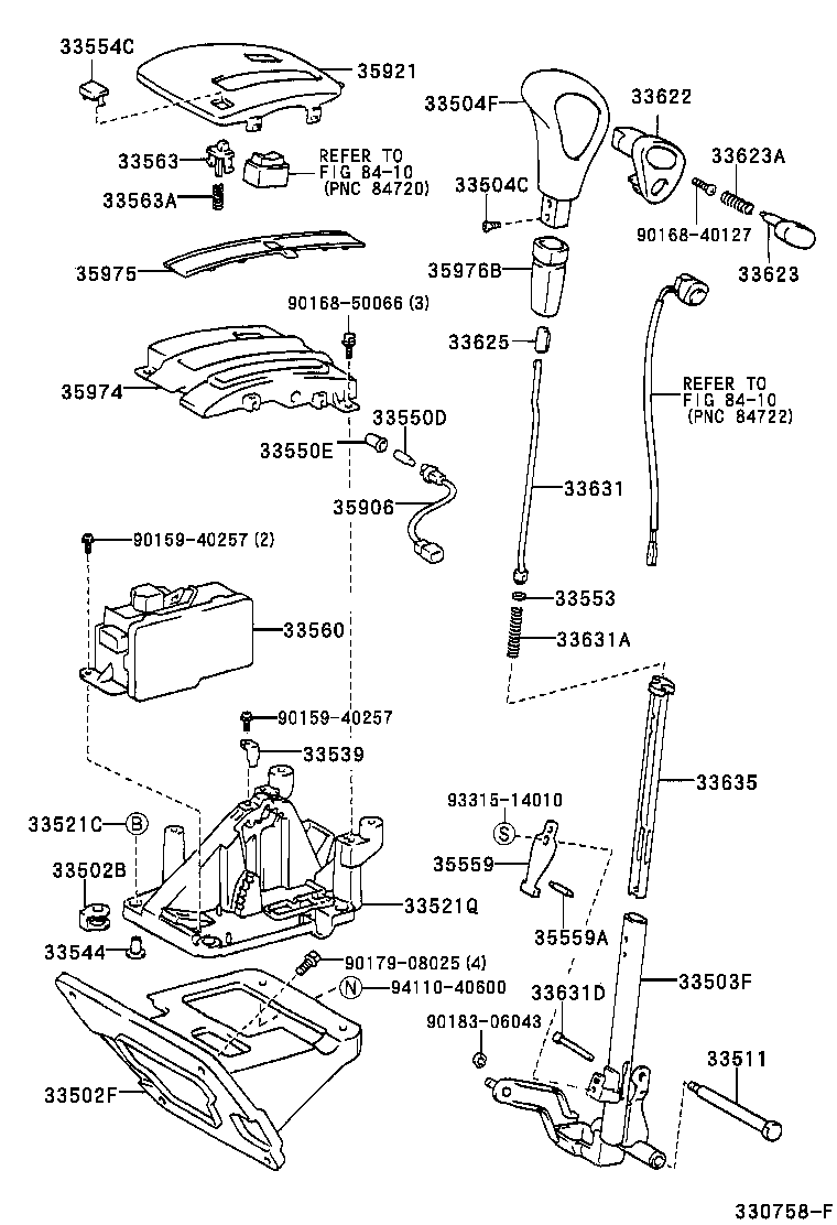 Toyota 33560-48100 UNIT ASSY, SHIFT LOCK CONTROL
